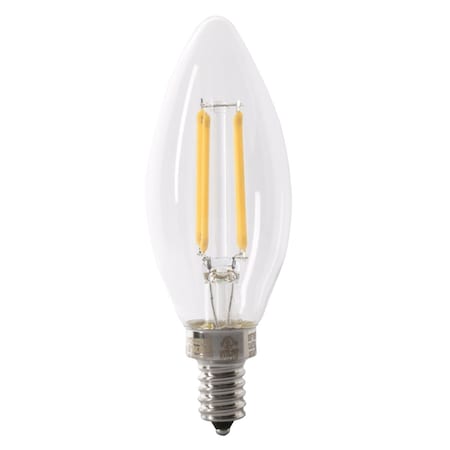 Feit Electric 7610785 40W Torpedo Dimmable LED Bulb; Clear - 5K